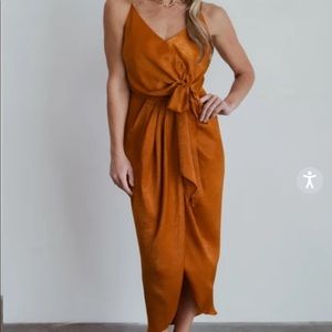 Baltic Born Terracotta  Camila Midi Dress